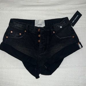 One Teaspoon “Worn Black Bandit Low Waist Short” - Size 23